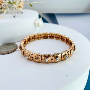 Henri Bendel Vintage Rose Gold Logo Bracelet firm price